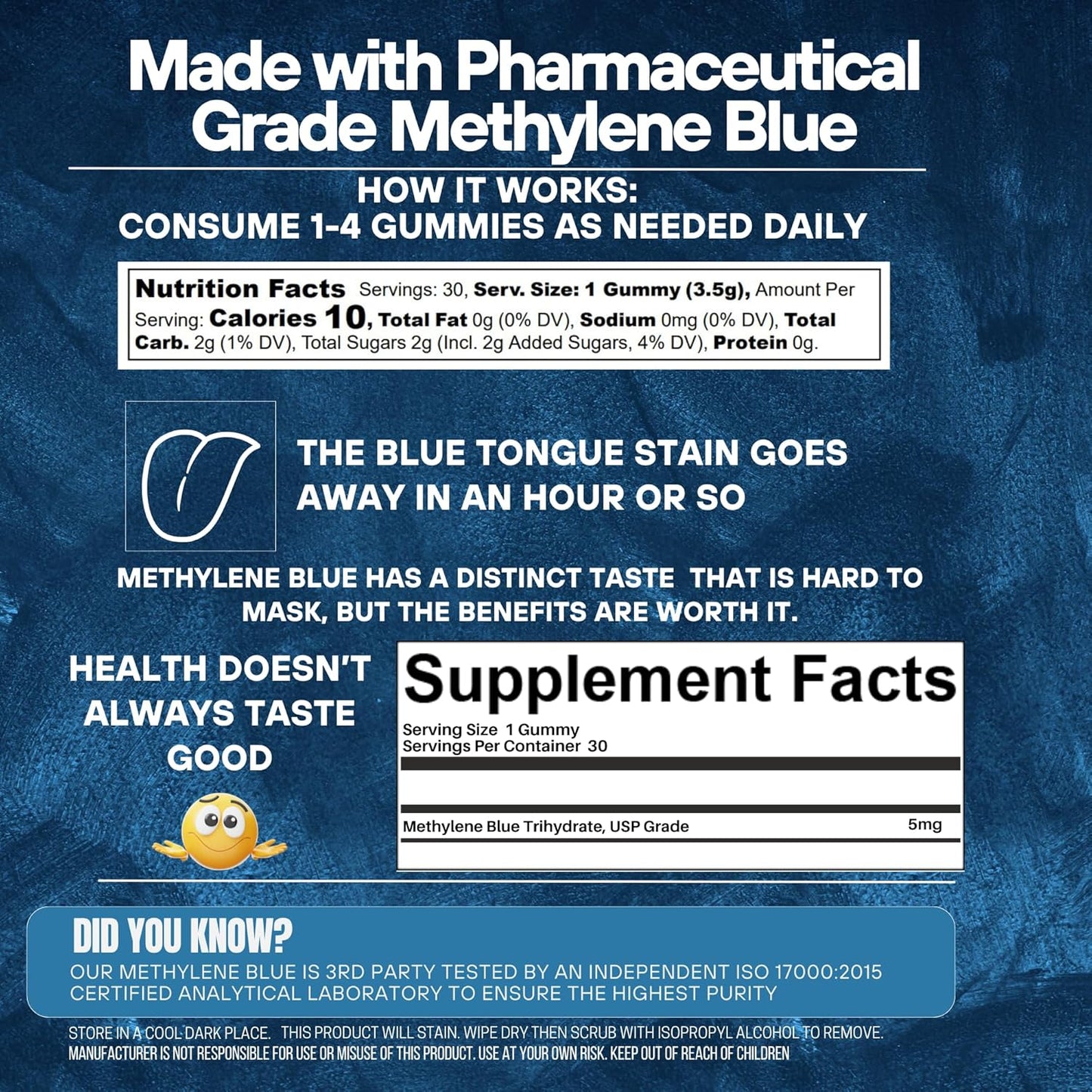Methylene Blue + Ltheanine Gummies